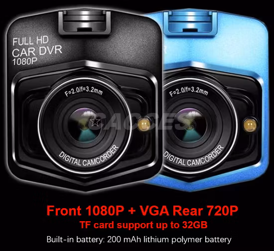 Dash Cam da 2.2′′/2.4′′ per auto Full HD 1080P con visione notturna G Sensor LCD Videoregistratore per veicoli Dash Cam per auto DVR Registratore di guida Nuova migliore Dash Cam per auto